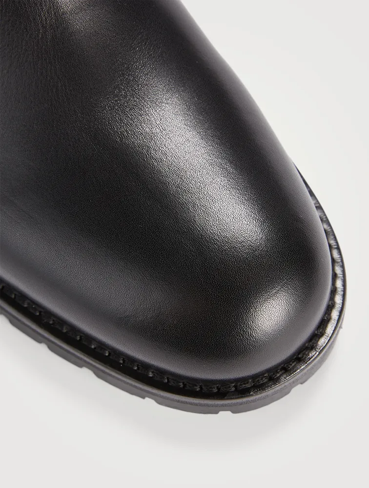 Silvaia Leather Ankle Boots With Eyelets