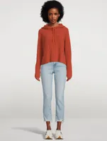 Le High Straight Jeans With Raw Edge