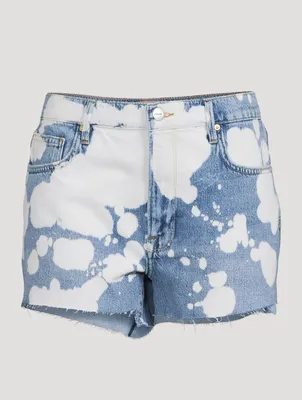 Le Ultra Baggy Stagger Shorts With Raw Hem