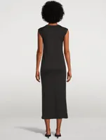 Le Muscle V-Neck Midi Dress