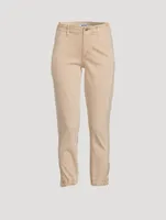 Mayslie Jogger Pants With Grosgrain Stripe
