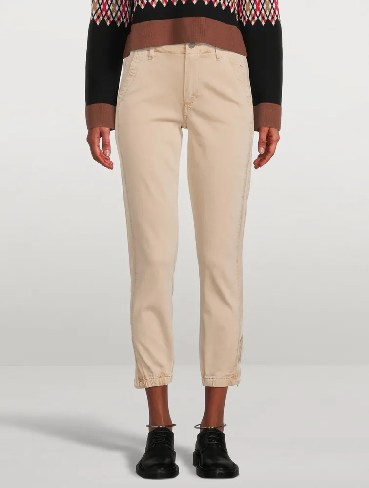 Mayslie Jogger Pants With Grosgrain Stripe