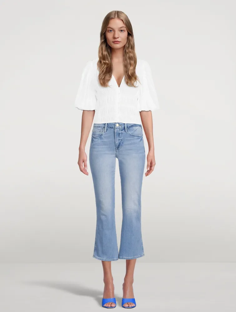 Le Crop Mini Bootcut Jeans