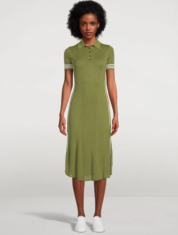 Peyton Rib Polo Midi Dress