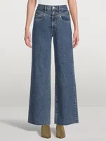 Grace Double-Yoke High-Waisted Jeans