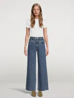 Grace Double-Yoke High-Waisted Jeans