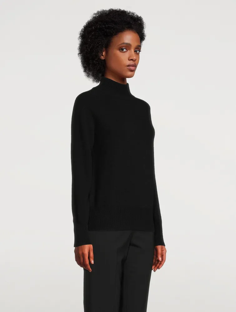 Wool And Cashmere Mockneck Sweater
