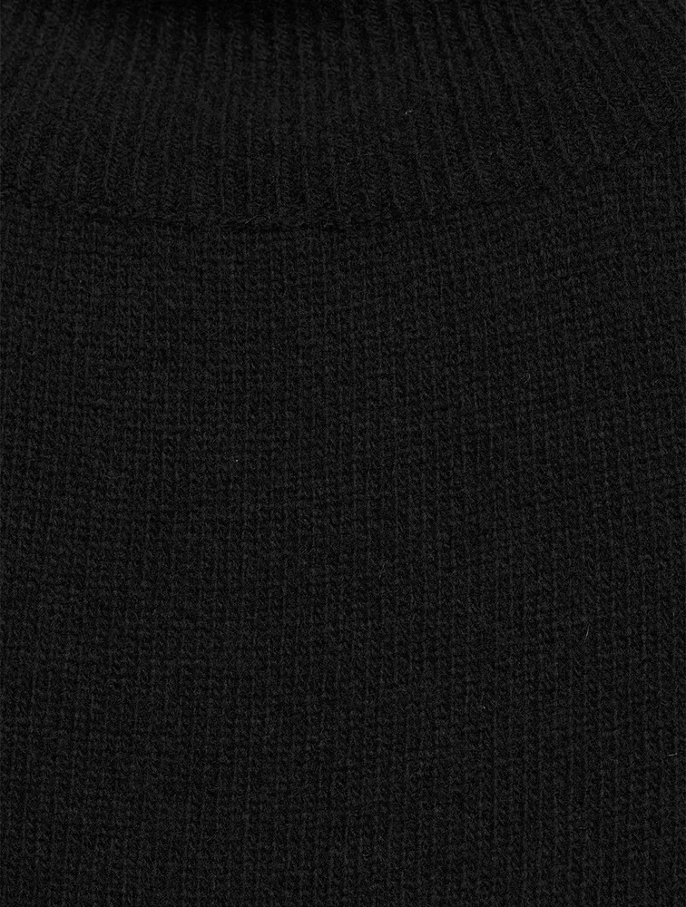 Wool And Cashmere Mockneck Sweater