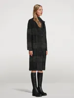 Ruby Long Cardigan Coat Plaid