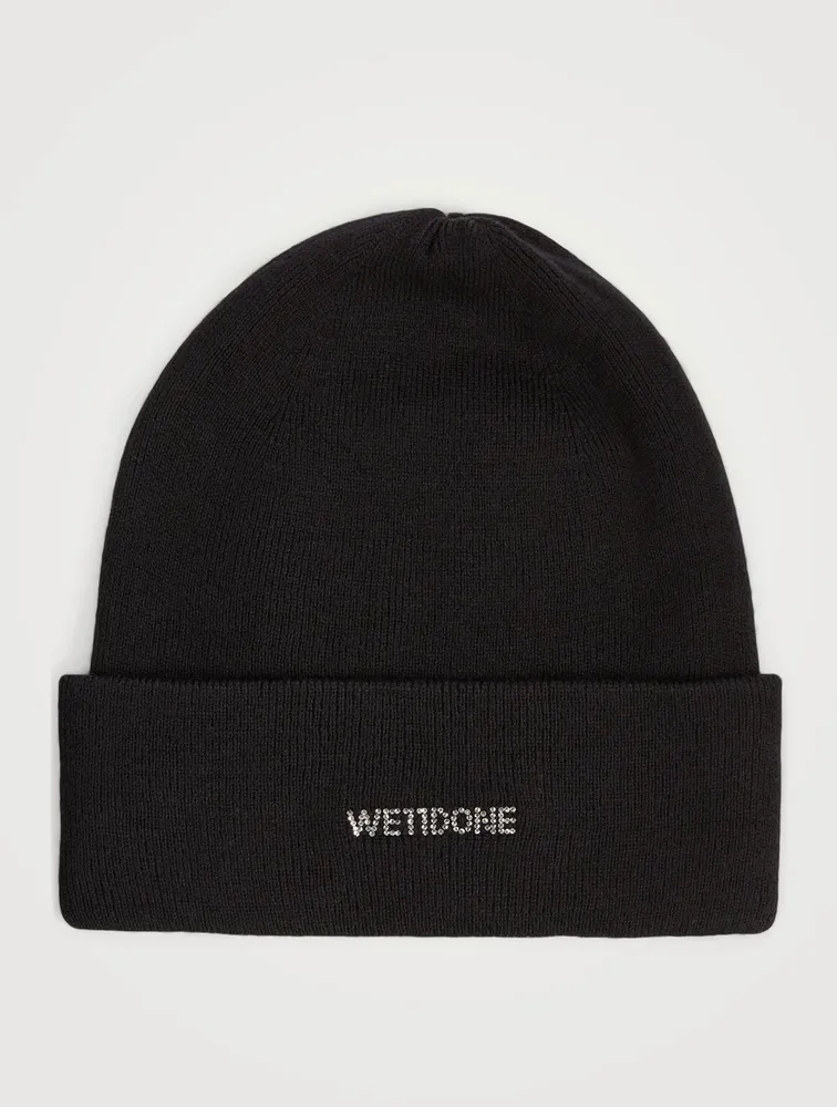 Wool-Blend Hotfix Logo Beanie