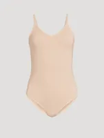 Spaghetti V-Strap Bodysuit