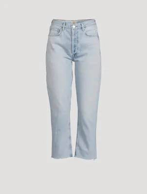 Charlotte High-Waisted Straight Crop Jeans