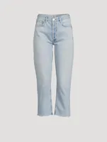 Charlotte High-Waisted Straight Crop Jeans