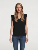 Zosia Padded Shoulder T-Shirt