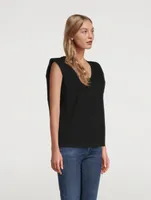 Zosia Padded Shoulder T-Shirt