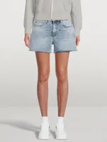 Dre Low-Rise Slim Denim Shorts