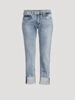 Dre Low-Rise Slim Boyfriend Jeans