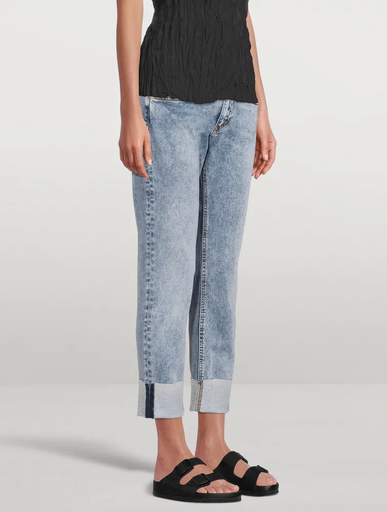 Dre Low-Rise Slim Boyfriend Jeans