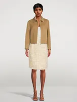Lurex Tweed Pencil Skirt