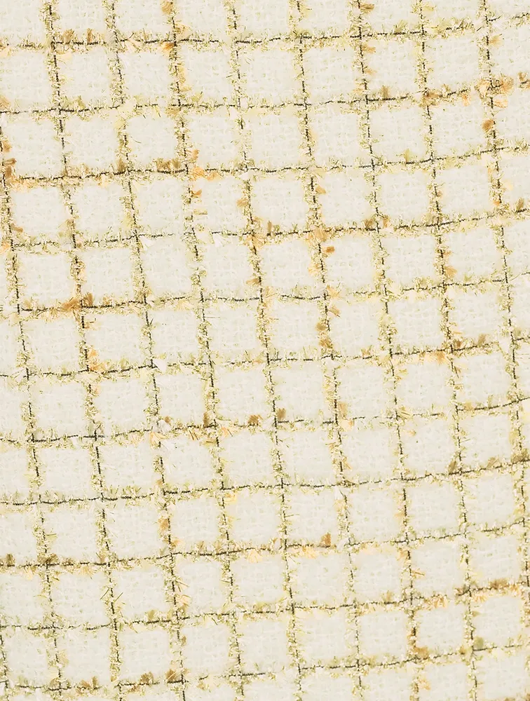 Lurex Tweed Pencil Skirt