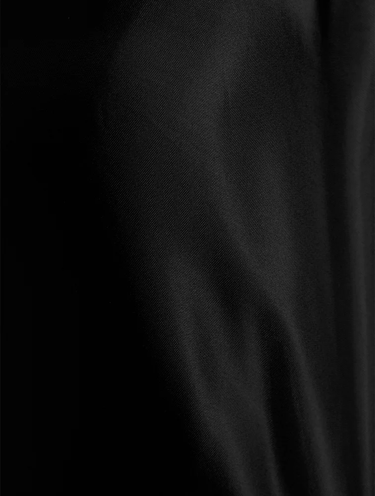 Long-Sleeve Wrap Midi Dress