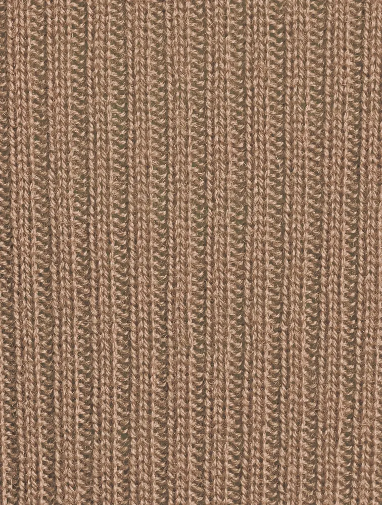 Gethsemane Wool Ribbed Knit Sweater