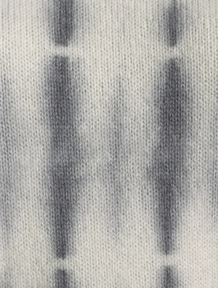 Wire Cashmere Sweater In Tie-Dye Print