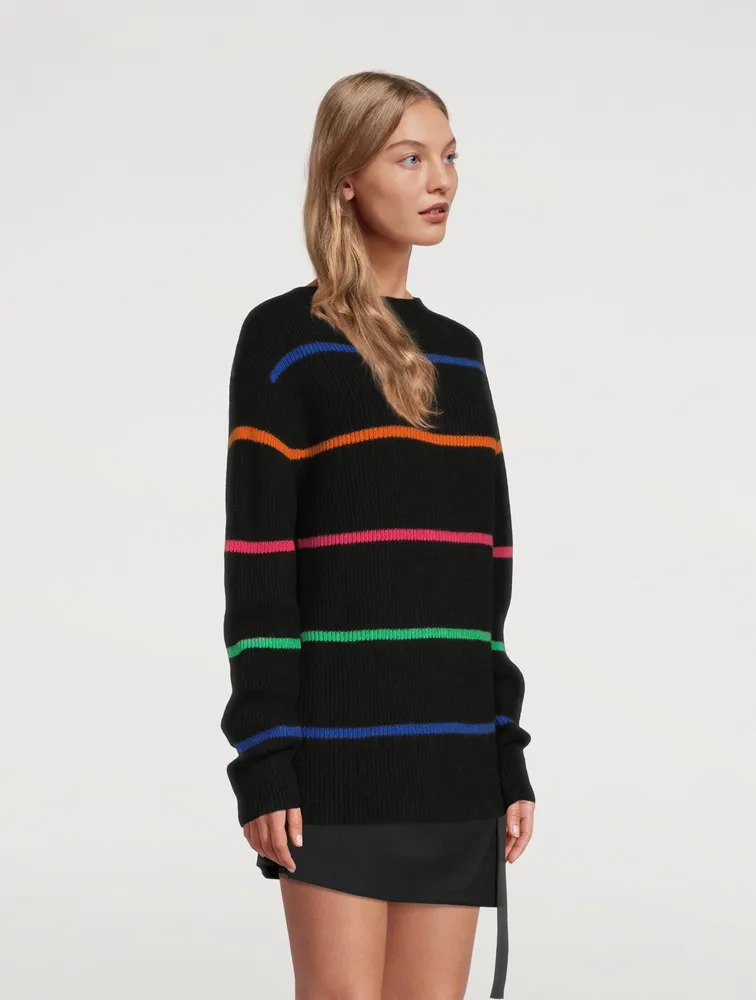 Mr Robin Cashmere Sweater Striped Print