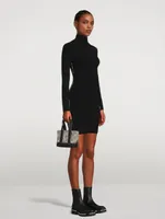 Bodycon Mini Dress With Logo Jacquard Trim