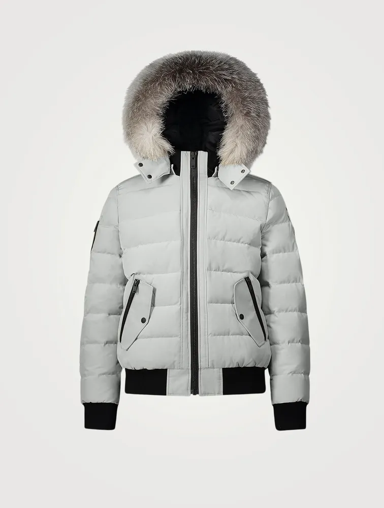 Scotchtown Down Quilted Bomber Jacket With Fur Hood