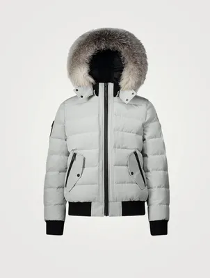 Scotchtown Down Quilted Bomber Jacket With Fur Hood
