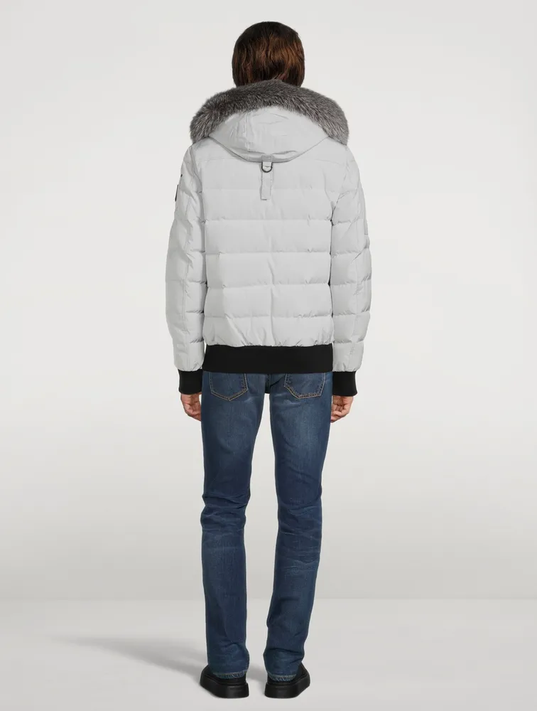 Scotchtown Down Quilted Bomber Jacket With Fur Hood