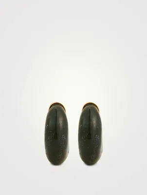 Jade 18K Gold Vermeil Donut Hoop Earrings