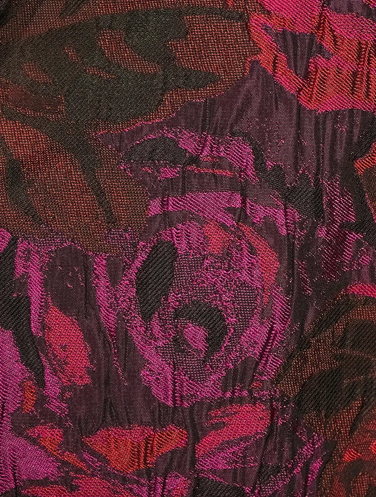 Roltane Rose Jacquard Coat