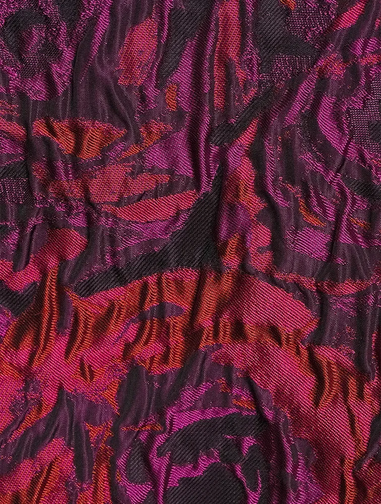 Santony Rose Jacquard Pencil Skirt