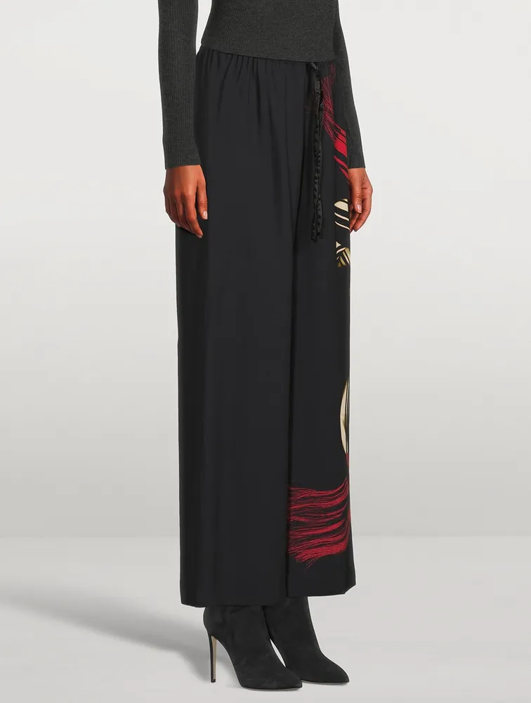 Puvis Printed Wide-Leg Pants