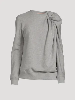 Hassle Draped Shoulder Sweatshirt