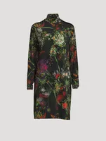 Hoble Turtleneck Dress Floral Print