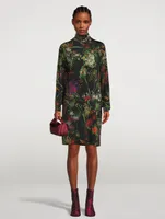 Hoble Turtleneck Dress Floral Print