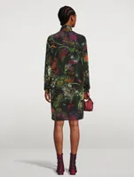 Hoble Turtleneck Dress Floral Print