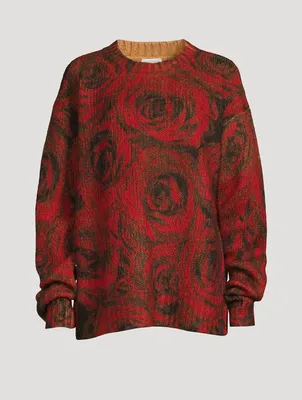 Tibba Rose Jacquard Sweater