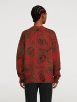 Tibba Rose Jacquard Sweater