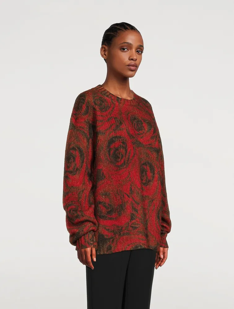 Tibba Rose Jacquard Sweater