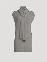 Tina Knit Tunic With O-Ring Scarf