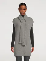 Tina Knit Tunic With O-Ring Scarf