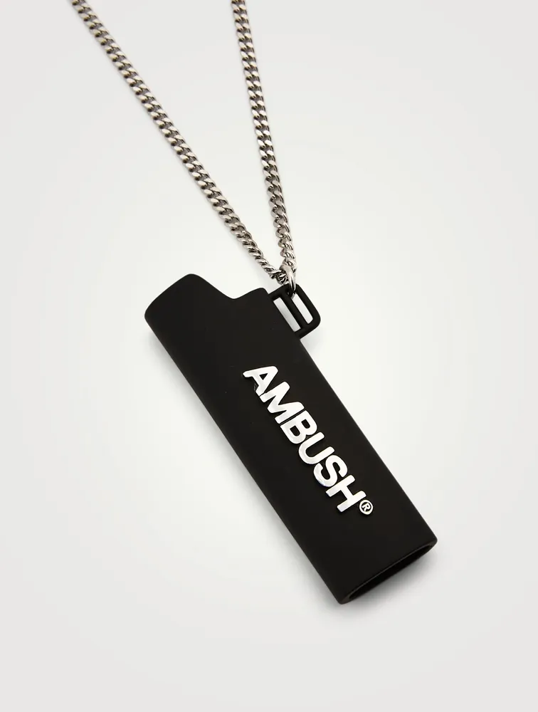 Lighter Case Necklace With Logo