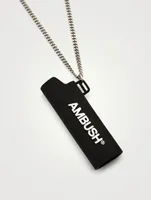 Lighter Case Necklace With Logo