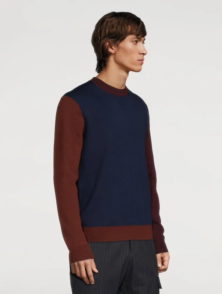 Wool Colourblock Sweater