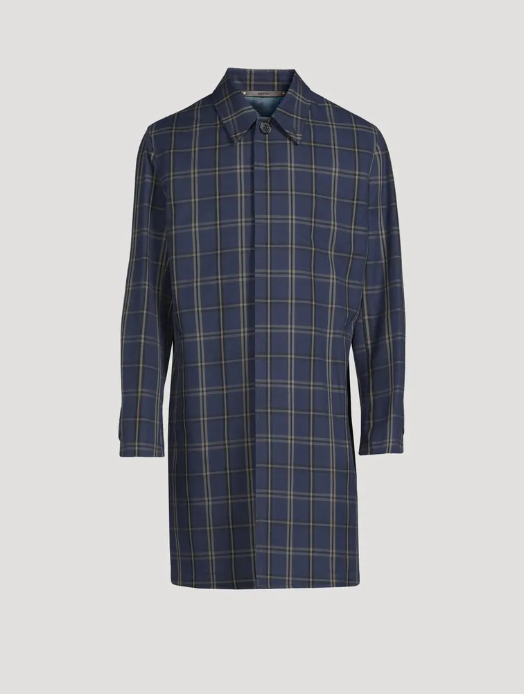 Mac Cotton Coat Check Print