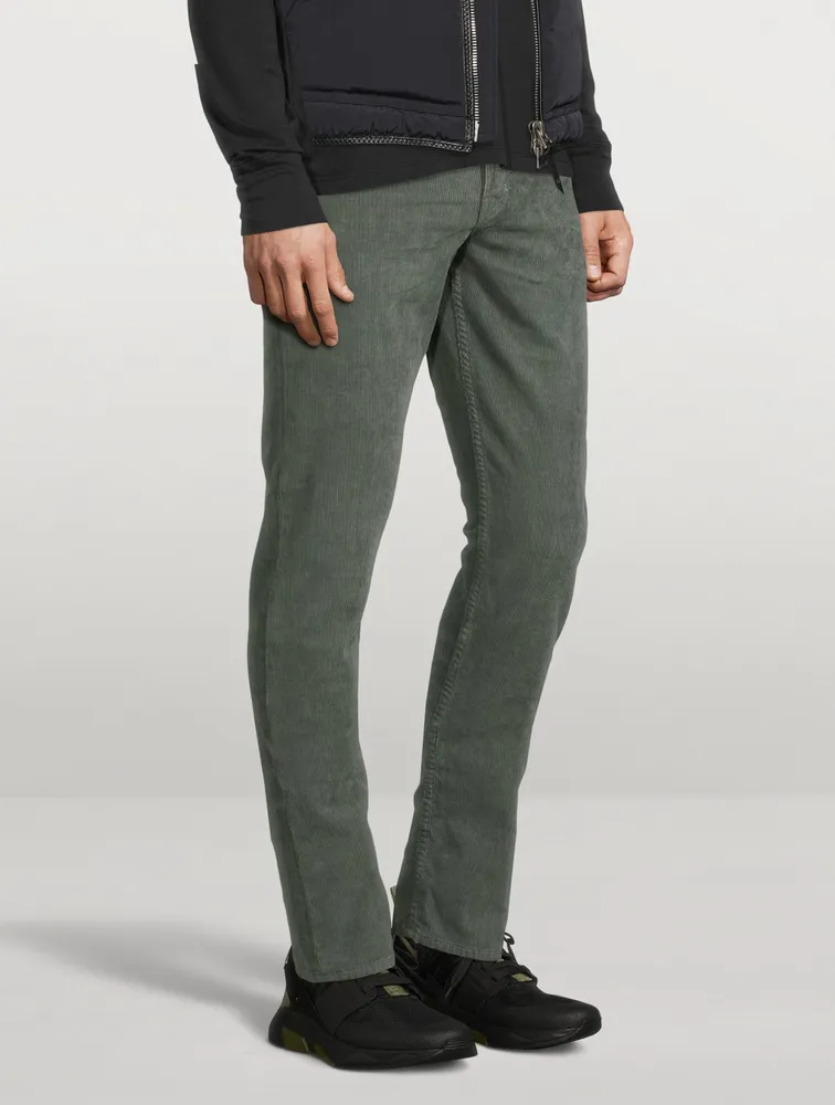 Corduroy Slim-Fit Pants